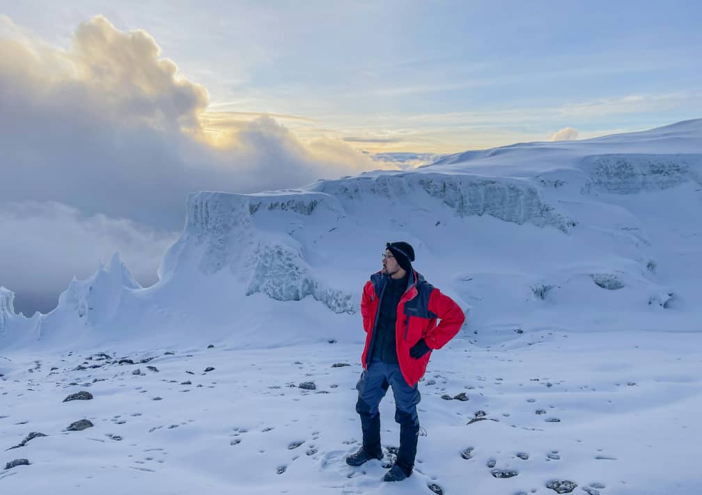 View of Barranco Wall on Machame Kilimanjaro Trek